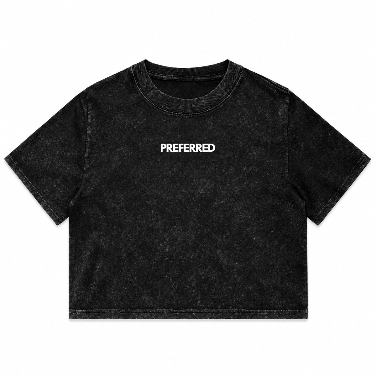 Women's Stone Wash Heavy Crop