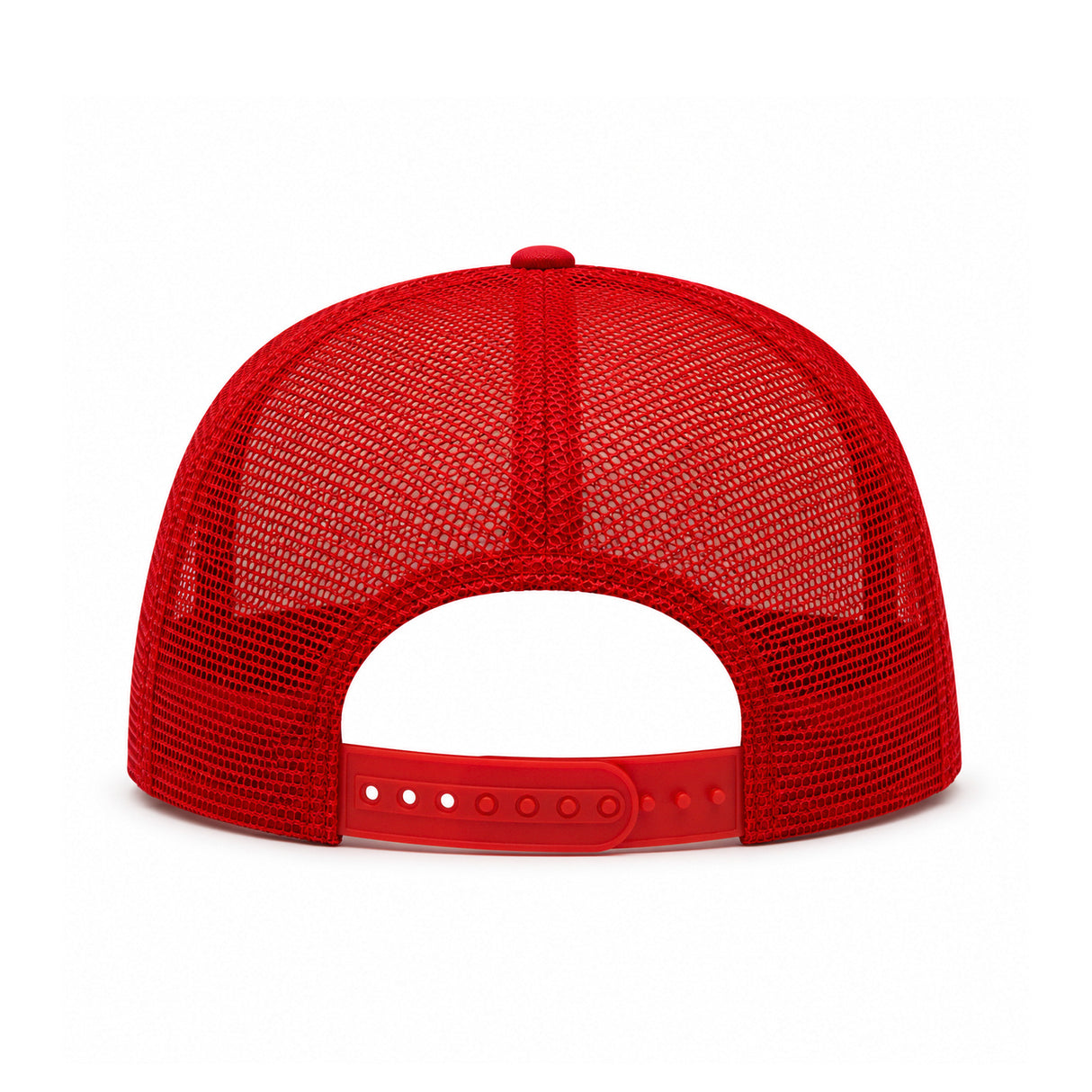 Red Embroidered Trucker Hat